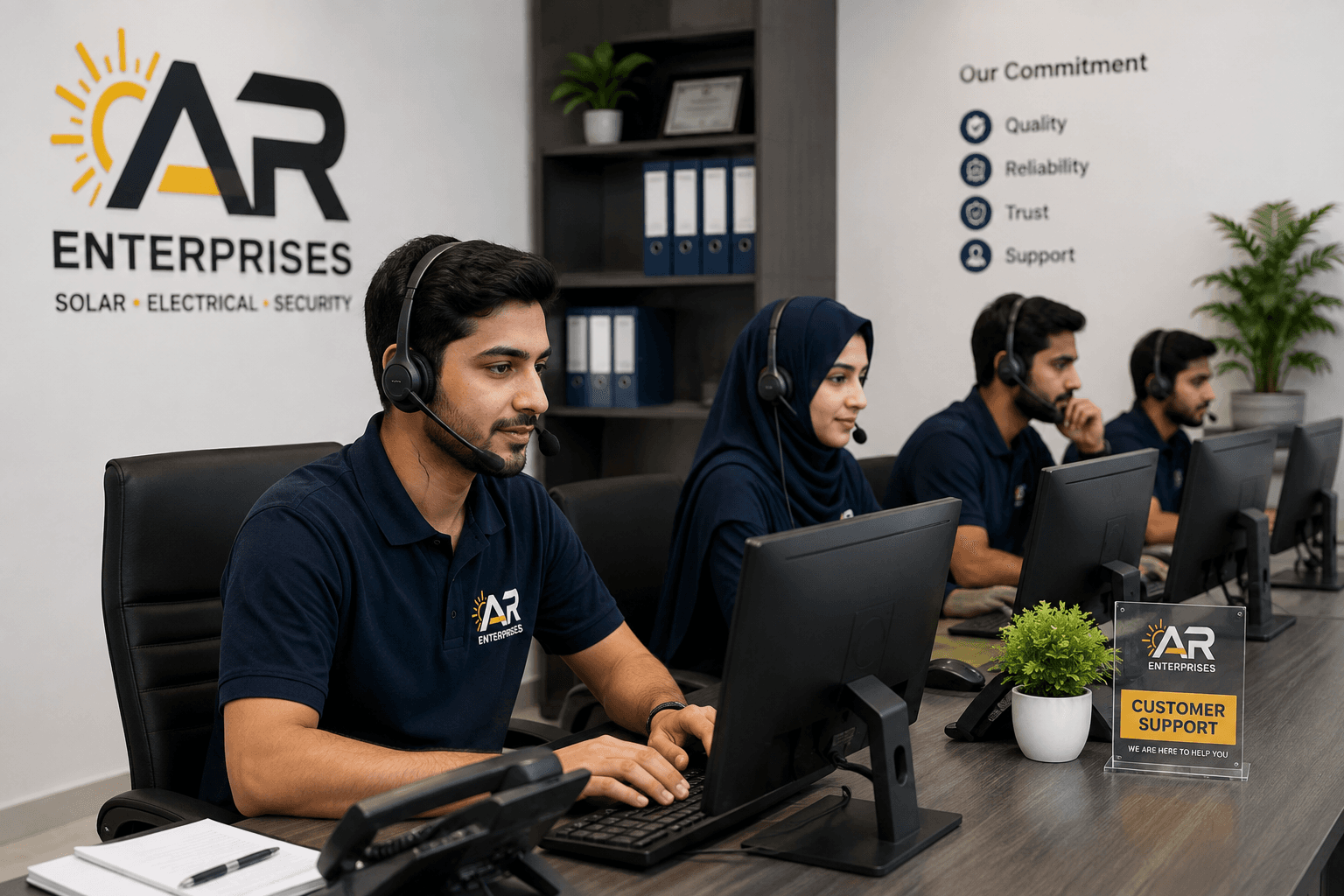 AR Enterprises customer support team