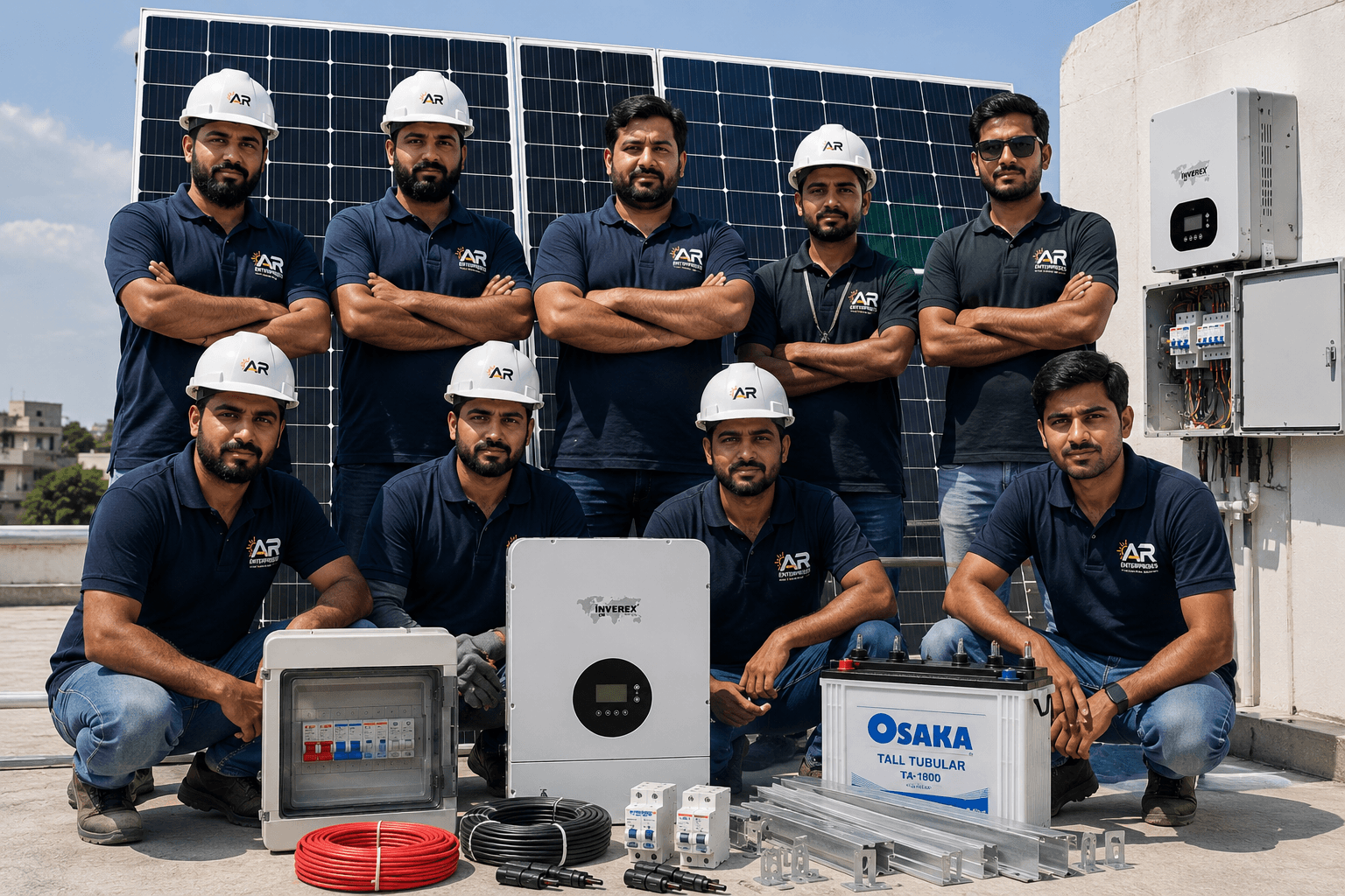 AR Enterprises team committed to quality installation work